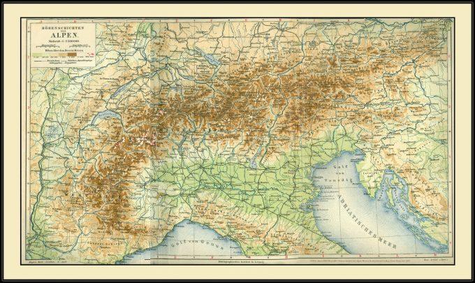 Karte von Italien