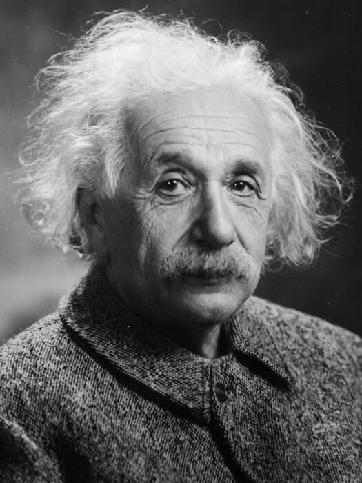 Ein Portrait von Albert Einstein.