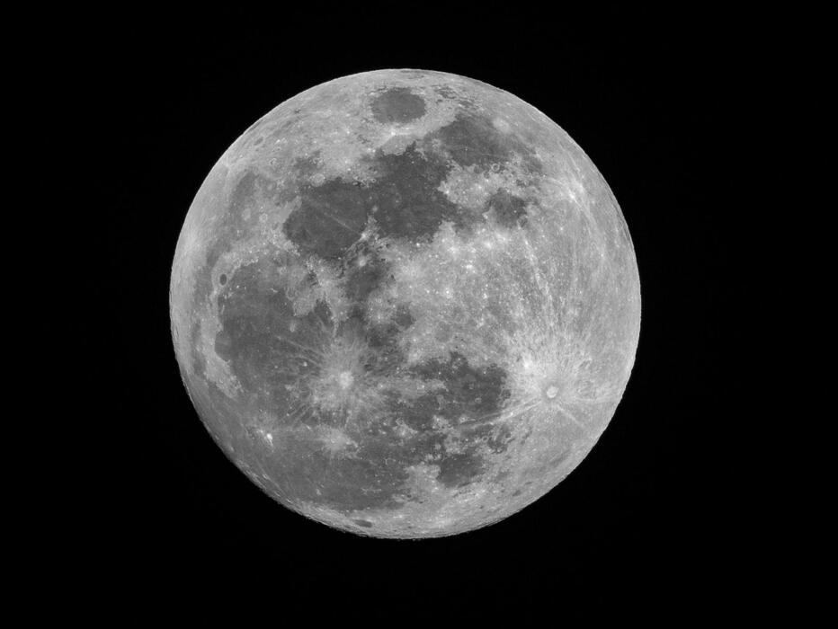 Ein Foto vom Mond.